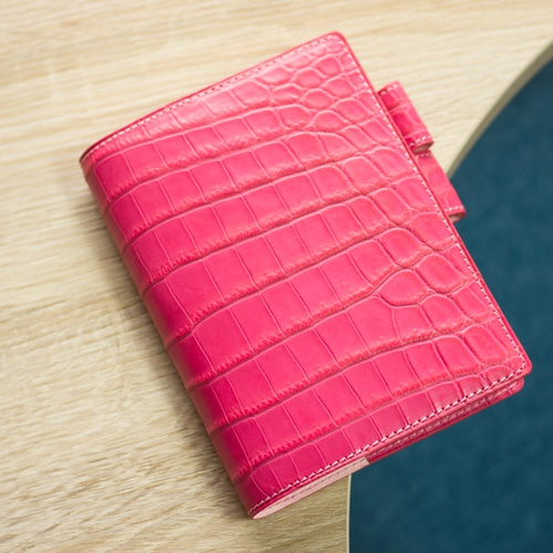 クロコダイルほぼ日手帳革カバー ローズピンク 手帳 Philosophii