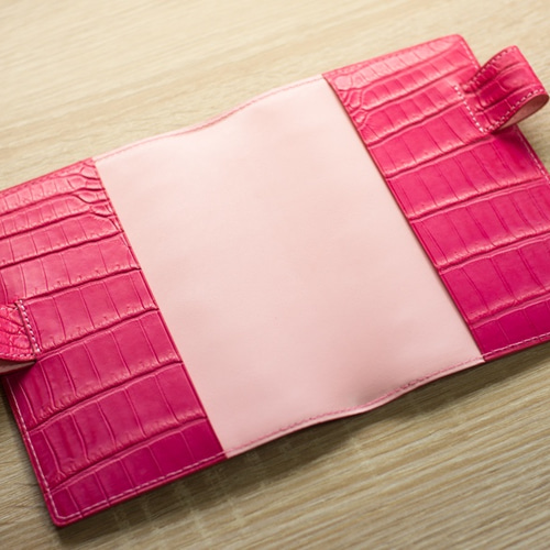 クロコダイルほぼ日手帳革カバー ローズピンク 手帳 Philosophii