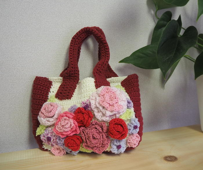 薔薇のミニトート