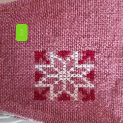 faasai 手織りコットン  刺繍マスク(ヤオ族伝統刺繍)  / 送料無料 3枚目の画像