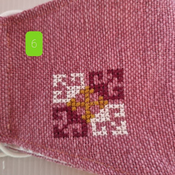 faasai 手織りコットン  刺繍マスク(ヤオ族伝統刺繍)  / 送料無料 6枚目の画像