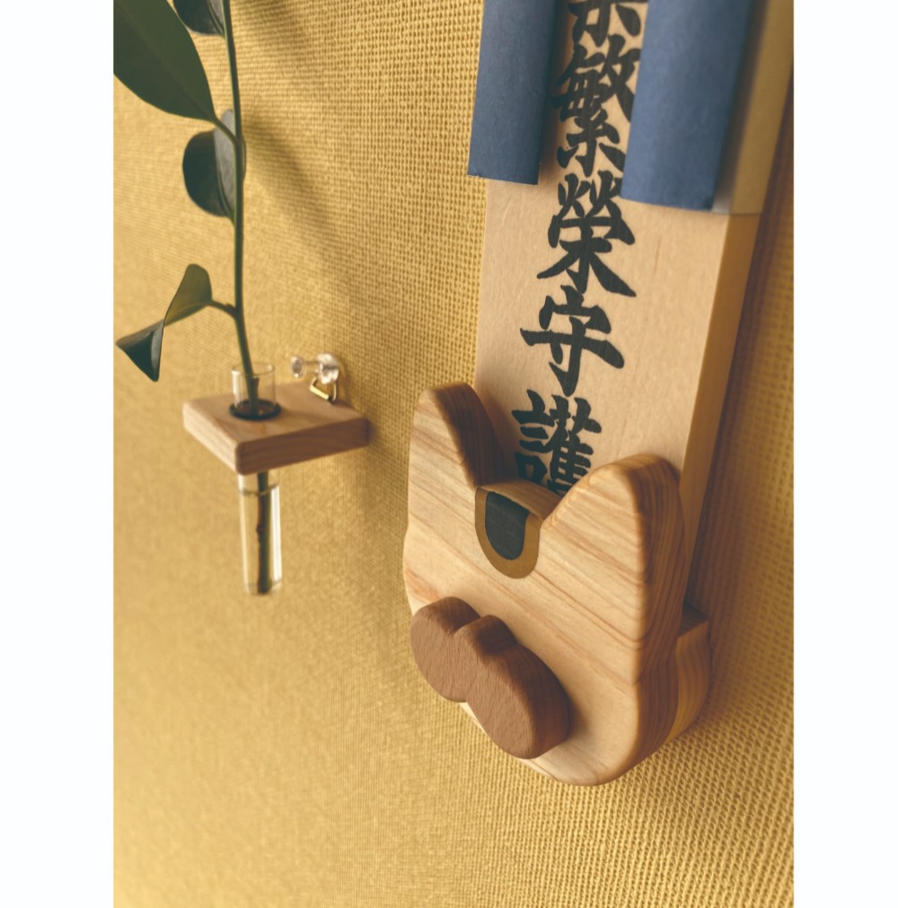 「お神札受け～招き猫～」☆かんたん設置☆受注生産