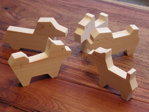 数量限定価格！dog*block《ちいさなツミキ》　wooden pet shop OZAKI 3枚目の画像