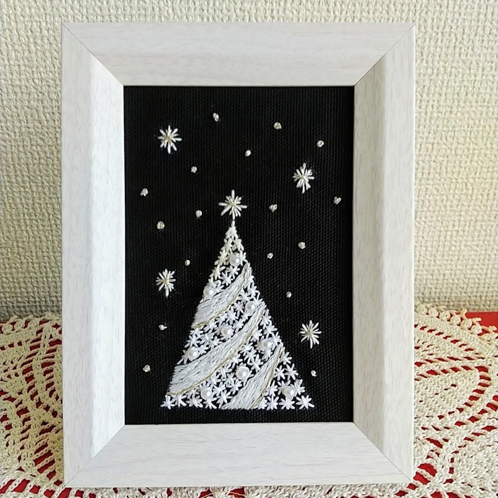 刺繍フレーム　動物たちのクリスマス 刺繍フレーム　動物たちのクリスマス
