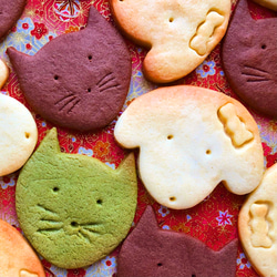 【犬猫クッキー】　バター&マーガリン　手作りクッキー　お菓子　9枚入りセット 4枚目の画像