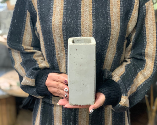 ドライフラワー セメント鉢 モルタル鉢 モルタル花器 モルタル雑貨