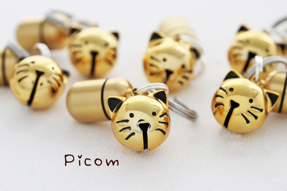 迷子札★金のねこカプセル★Picom★ 6枚目の画像