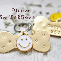 遺失卡★Bone&amp;Smile黃銅雙環型★Picom★ 第2張的照片