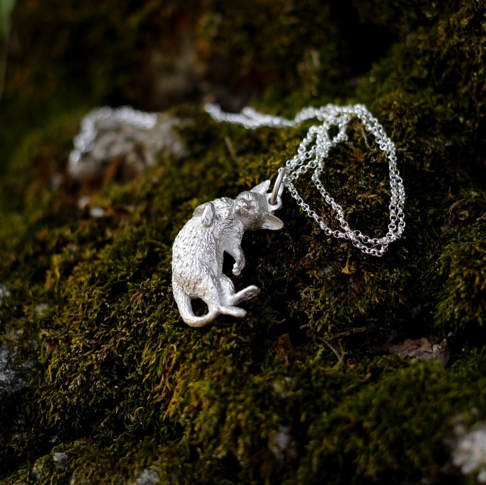 猫925シルバーペンダントネックレス、猫ペンダントギフト、猫ネックレス、猫ネックレスギフト-職人が作った 7,800円