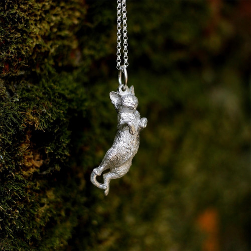楽天市場】猫 シルバーペンダントシルバーアクセサリー作家 江口