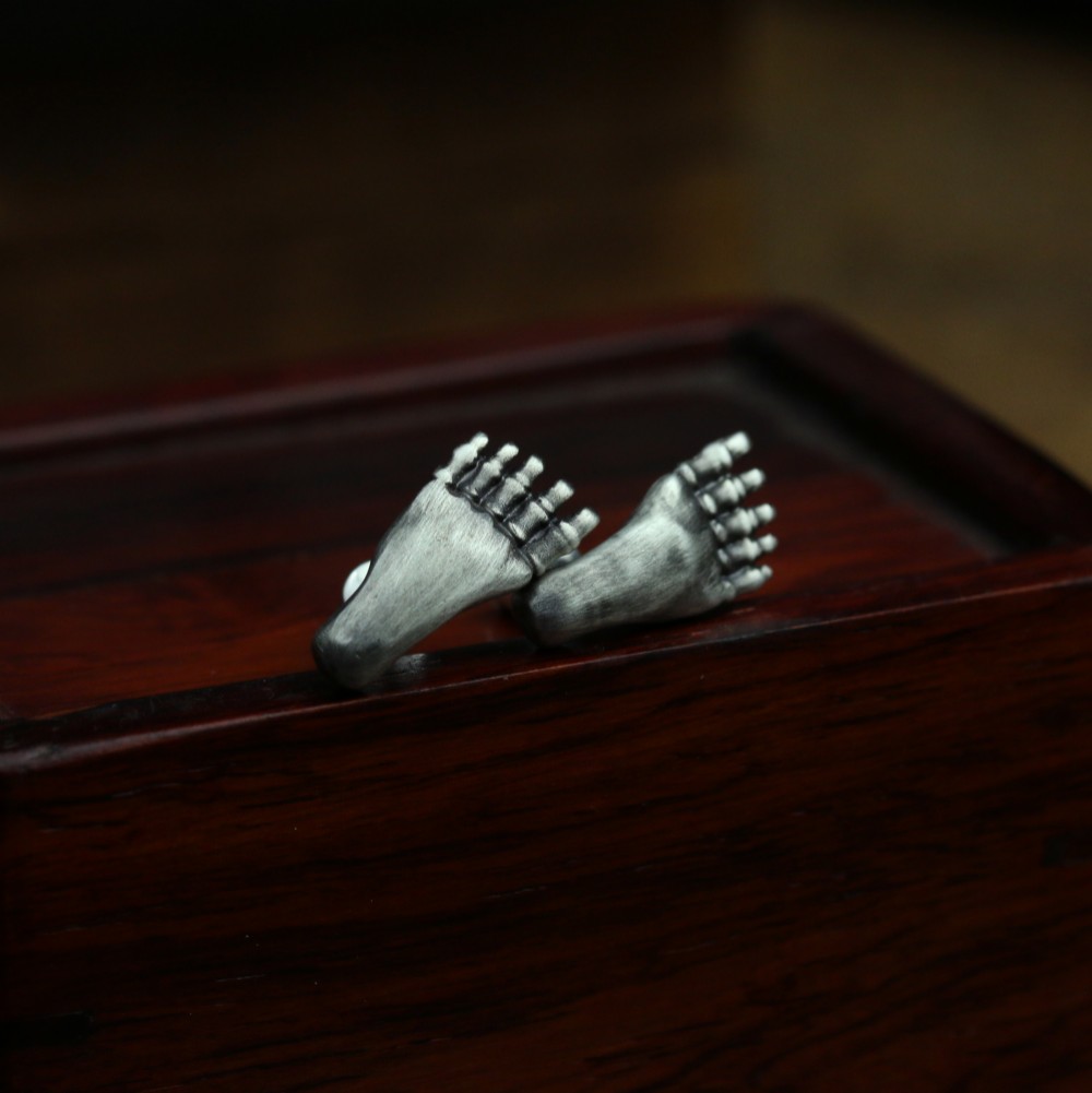 スカルスタッドピアス、フットピアス、フットボーンピアス、アダルトフットピアス