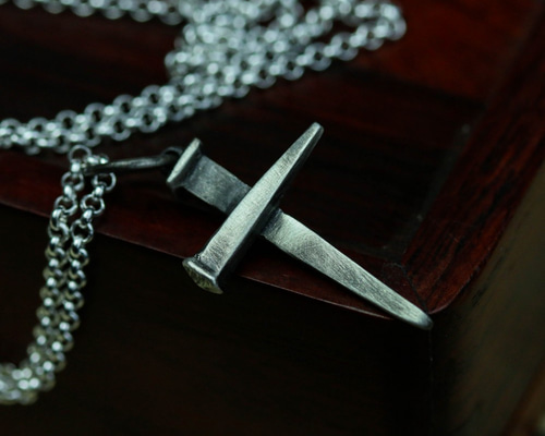 925スターリングシルバークロスペンダント、クロスネックレス
