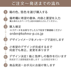 フルオーダー【 名入れ箔押し 】36色のギフトボックス M（綿・薄紙）50個　 92×72×28mm　受注制作 15枚目の画像