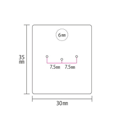 【30枚】ピアス台紙Ｓ 無地（パール紙 or マット紙）3×3.5cm  日本製 D001  D034　 3枚目の画像