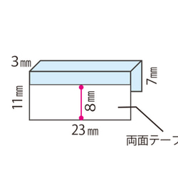 【30個】元祖！日本製　アクセサリー台紙専用 強粘着プラスチックフック ３㎜  A001 4枚目の画像