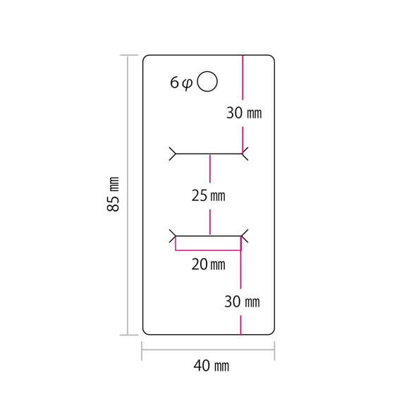 【30枚】ヘアピン ヘアゴム 用台紙（パール or マット紙）4×8.5cm 日本製 D021.D054 3枚目の画像
