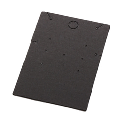 【30枚】台紙L（黒）ピアス・ネックレス・ブレスレット兼用　3way 4.7×6.7cm 日本製 ブラック D085 2枚目の画像