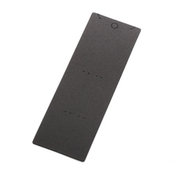 【30枚】ロング台紙（黒）ネックレス・かんざし・ペン・ブックマーカー用（OPP付） 5×15cm ブラック D090 2枚目の画像