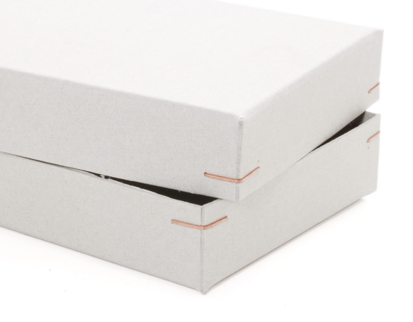 【10箱】角留め箱 ギフトボックス (M) 76×103×22㎜ 緩衝材付 紙箱　小箱  B008-010 3枚目の画像
