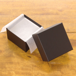 【10箱】貼り箱ギフトボックス（CB）65×65×40㎜ パール・ブラック・ネイビー・ブラウン B038-041 3枚目の画像