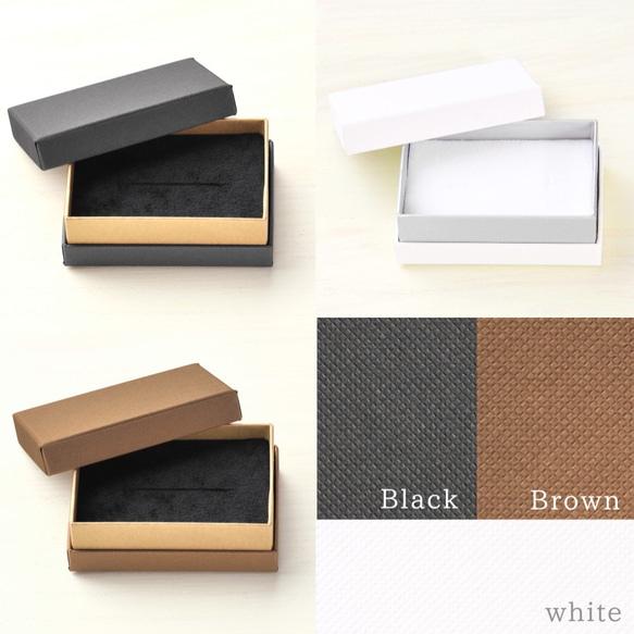 【3色から選択】ジュエリーギフトボックス（S）印籠型 55×82×30㎜ （スポンジ入) BOX 箱 B068-070 3枚目の画像