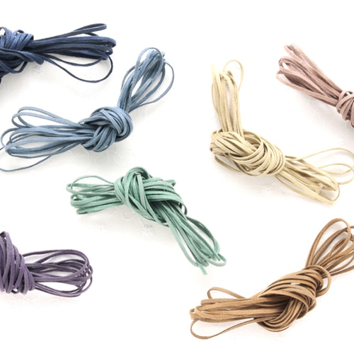 木馬リボン》スエードテープ 2㎜幅（3mカット）計21色 日本製 R009