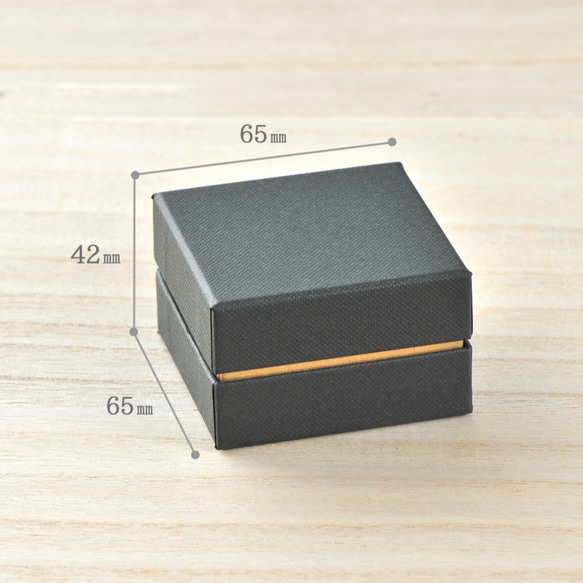 【3色から選択】ジュエリーギフトボックス（CB）印籠型 65×65×42㎜ （スポンジ入）日本製 箱 B068-070 2枚目の画像