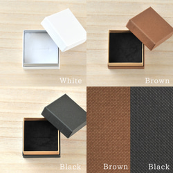 【10箱】ギフトボックス（CB）印籠型 65×65×42㎜  ホワイト・ブラウン・ブラック B068-070 3枚目の画像