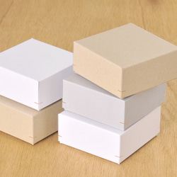 KKK☆様プレミアム詰め替えセット 角留め箱 ギフトボックス LL 115×115×52㎜ グレー 焼き菓子