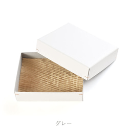 【5箱】角留め箱　ギフトボックス（二つ折財布） 145×115×37㎜　日本製 ハンドタオル B077・B078 5枚目の画像