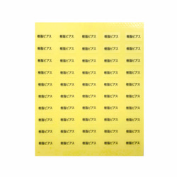 【台紙用シールA】 ピアス イヤリング 樹脂イヤリング　樹脂ピアス ノンホール　蝶バネ式　（透明×黒字）200枚 9枚目の画像