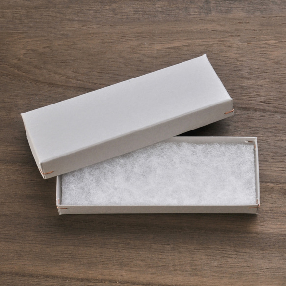 【25個セット】カット綿（約53×150×15㎜）角留め箱 ギフトボックス ロングサイズ用 box 綿 A035 3枚目の画像