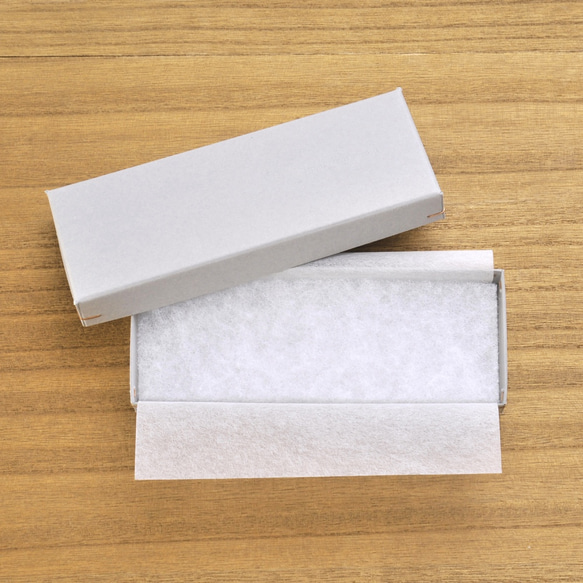 【25枚】薄葉紙（約155×170mm）角留め箱 ロングサイズ用　白 ホワイト 薄紙 包装 日本製 A034 5枚目の画像