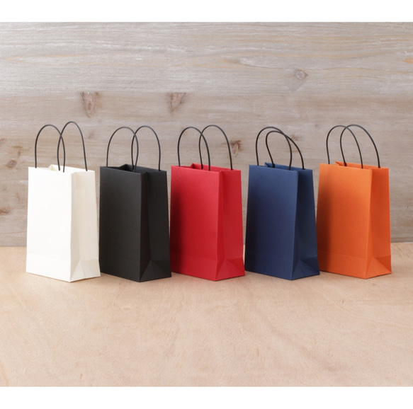 【名入れ箔押し】オリジナル ギフトバッグ（S）120×80×45㎜ 50枚 日本製 手提げ袋 B01 4枚目の画像