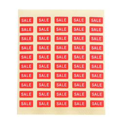 【台紙用シール　イベントシール】（赤地×白文字） SALE NEW オススメ 人気 新商品　20%OFF 50%OFF 4枚目の画像