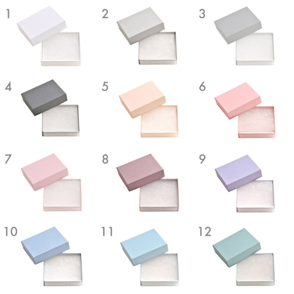 36色のギフトボックス（綿・薄紙入）92×72×28mm 日本製 ラッピング  箱 B128-B163 3枚目の画像