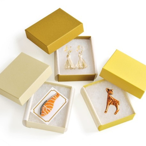 36色のギフトボックス（綿・薄紙入）92×72×28mm 日本製 ラッピング 箱