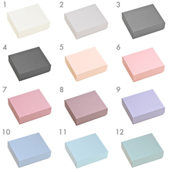 【10個】36色のギフトボックス（7wayスポンジ入）92×72×28mm 日本製 小箱　B128-B163 4枚目の画像