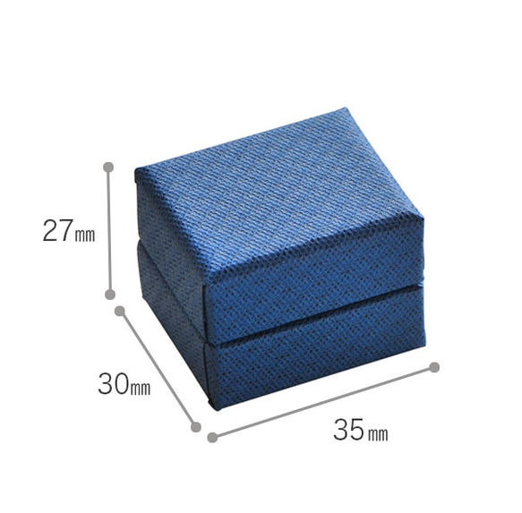 紙製  ミニ リングケース 印籠型（黒 赤 紺）W35×H27×D30mm リング イヤーカフ B238-B240 4枚目の画像