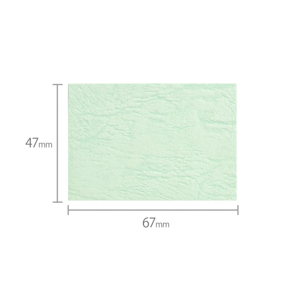 ピスタチオグリーン カード  47×67mm（100枚）　カード　アクセサリー台紙 A064 2枚目の画像