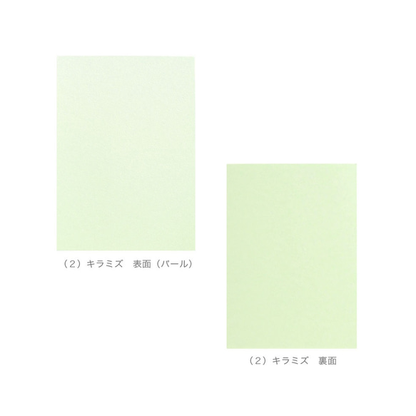 ピスタチオグリーン カード  47×67mm（100枚）　カード　アクセサリー台紙 A064 6枚目の画像