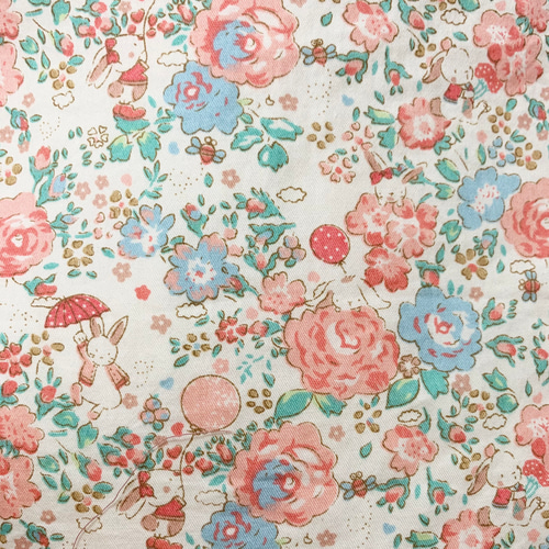 オーダー可◉ハンドメイド⭐︎ 女の子♡うさぎとお花⭐︎入園入学準備グッズ　6点セット ▶︎人気No.1【6点セット】女の子♡入園入学準備グッズ pink