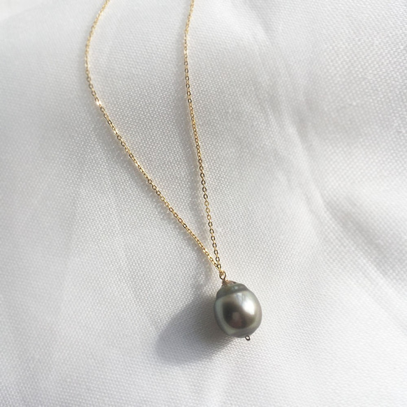 【K14GF】Tahitian Baroque Pearls Necklace 3枚目の画像