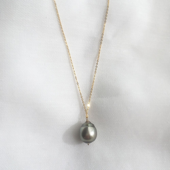 【K14GF】Tahitian Baroque Pearls Necklace 4枚目の画像