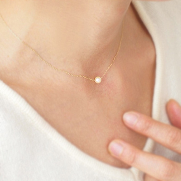 [K10YG] 可愛的小珍珠✨ Akoya 珍珠項鍊 [特輯/電子郵件通訊] 第3張的照片
