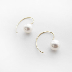 [K14GF] 時尚珍珠耳環 第1張的照片