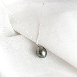 【K14GF／シルバー】Tahitian Baroque Pearls Necklace 1枚目の画像