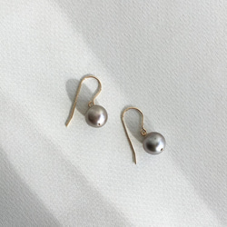 【K14GF】Tahitian Baroque Pearls Earring 2枚目の画像