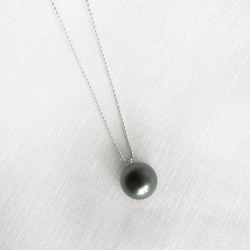【SILVER】Tahitian Pearls Necklace 3枚目の画像