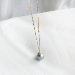 【K14GF／Silver】Tahitian Baroque Pearls Necklace 3枚目の画像